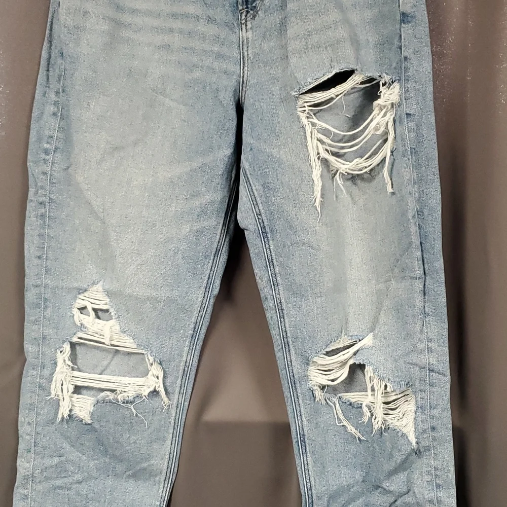 Women's American Eagle Distressed Curvy Mom Jeans - Picture 2 of 6